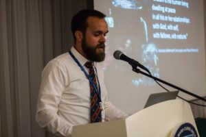 ExRe(y) Conference speaker during his presentation